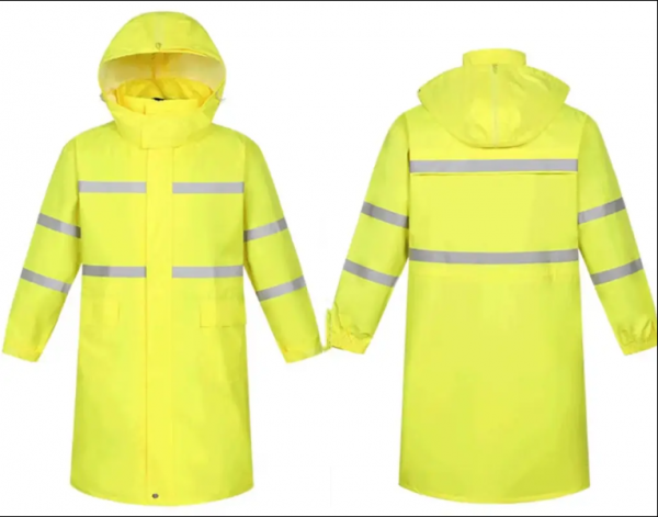 Reflective Safety Raincoat - Image 8