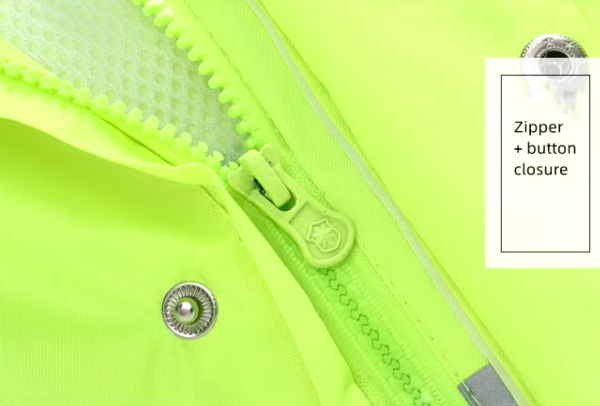 Reflective Safety Raincoat - Image 7