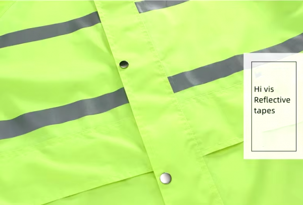 Reflective Safety Raincoat - Image 4