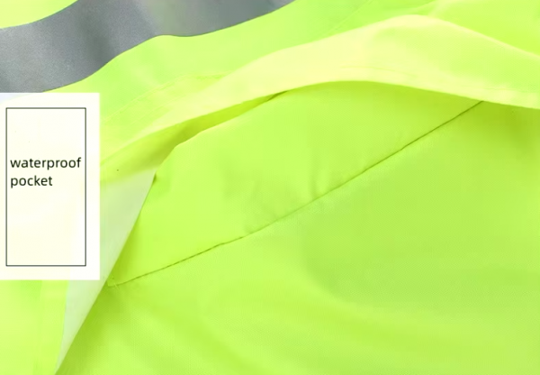 Reflective Safety Raincoat - Image 5