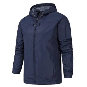 Custom logo 100%Polyester Waterproof  Hooded Jackets