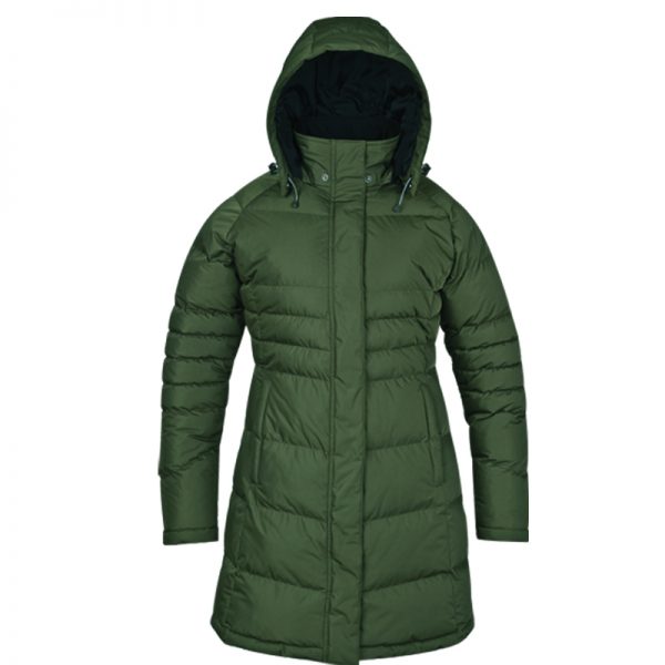 Women's Down Coat With Detachable Hood - Image 3