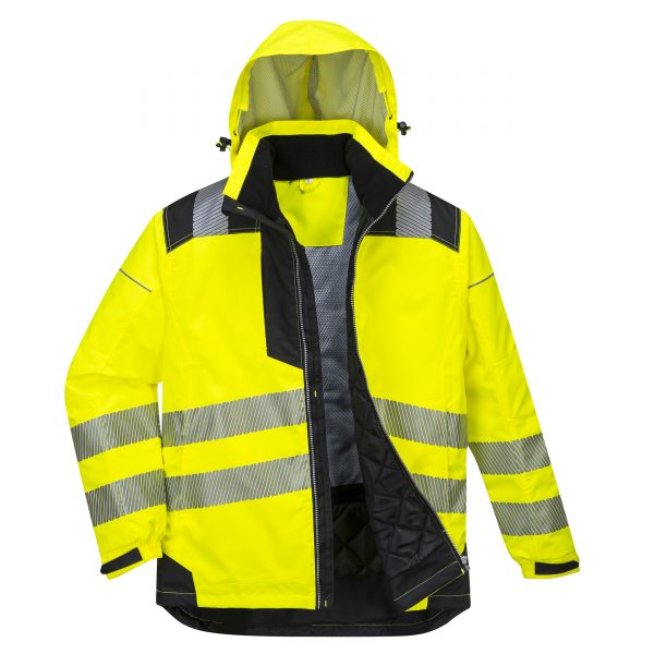 High Visibility Oxford Parka With Detachable Hood - Image 2