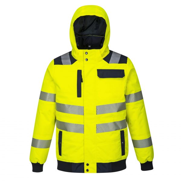 High Visibility Oxford Parka With Detachable Hood