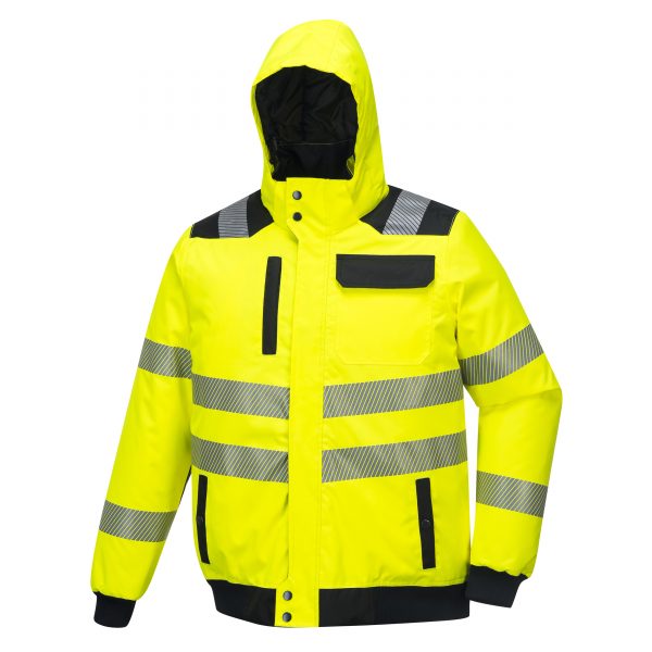 High Visibility Oxford Parka With Detachable Hood - Image 3