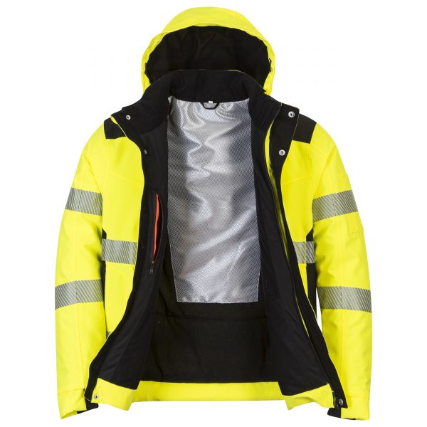 High Visibility Oxford Heated Parka For Winter - Image 3