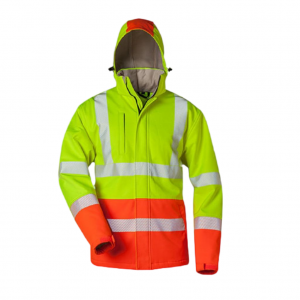 High Visibility Soft Shell Workwear With Detachable Hood