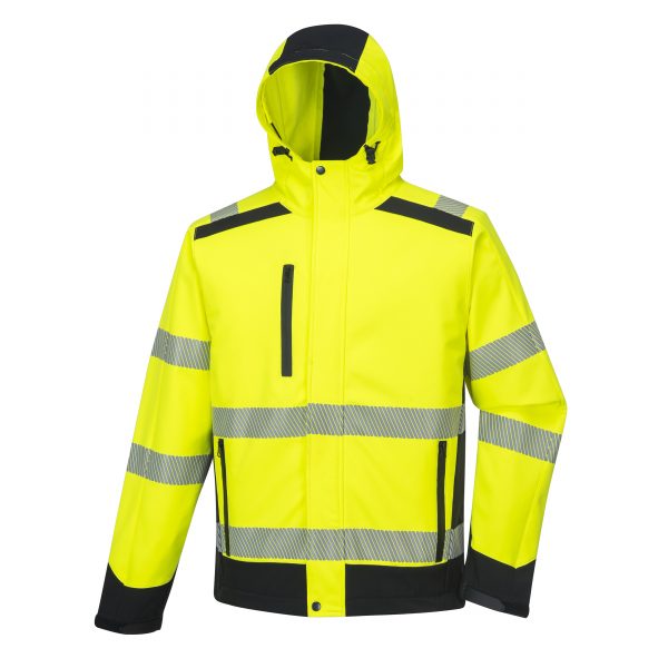High Visibility reflective Soft Shell Jacket - Image 2