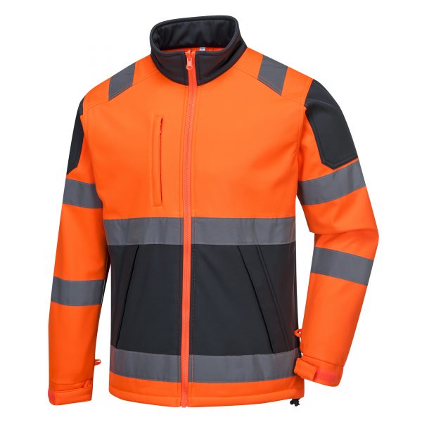 High Visibility reflective Soft Shell Jacket - Image 4