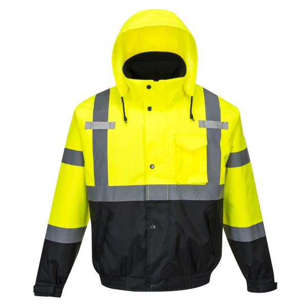 High Visibility 3-in-1 Detachable Fleece Inner Workwear - Image 2