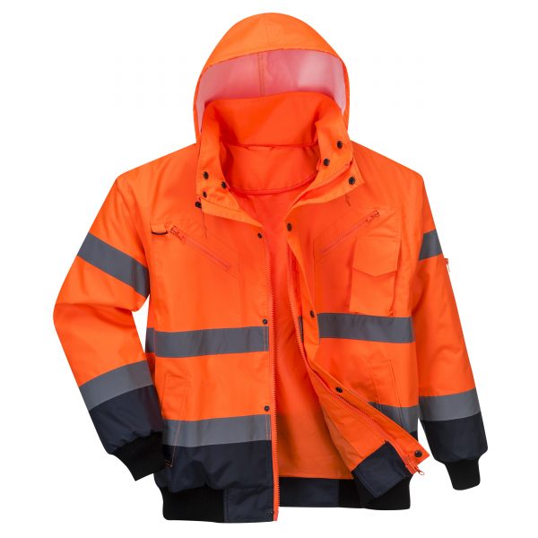 High Visibility 3-in-1 Detachable Fleece Lining Workwear - Image 3