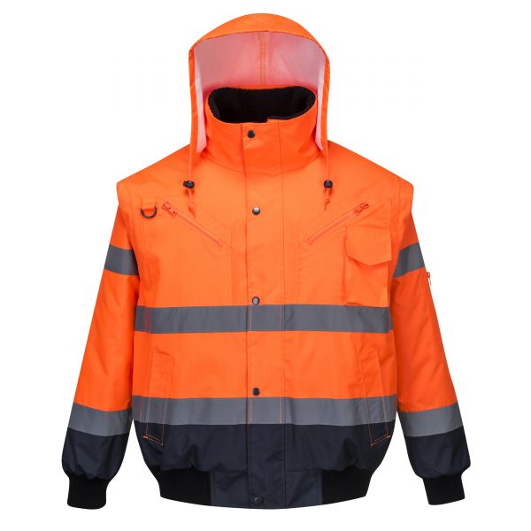 High Visibility 3-in-1 Detachable Fleece Lining Workwear - Image 4
