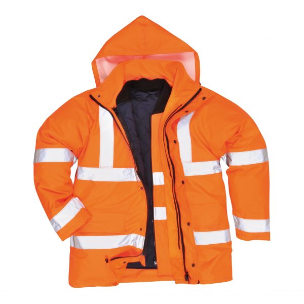High Visibility Jacket With Detachable Lined Vest - Image 2