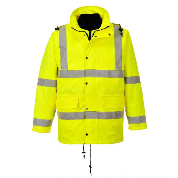 High Visibility Jacket With Detachable Lined Vest - Image 5