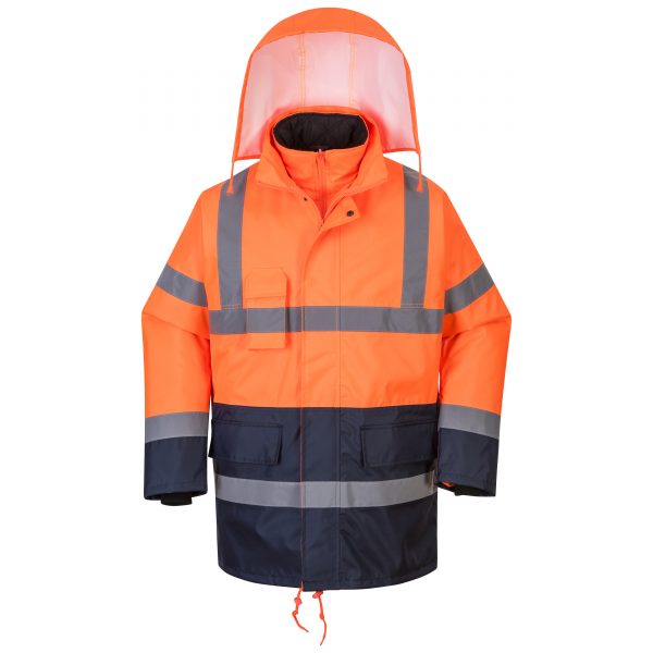 5 in 1 High Visibility Reflective Waterproof Parka - Image 3