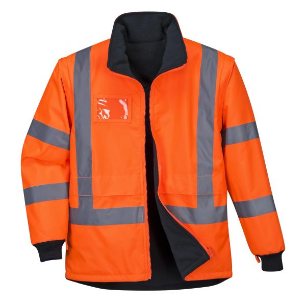 7-in-1 High Visibility Reflective Waterproof Parka - Image 3