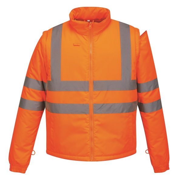 5-in-1 High Visibility Reflective Waterproof Parka - Image 3