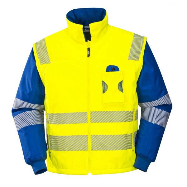 3-in-1 High Visibility Reflective Waterproof Parka - Image 3