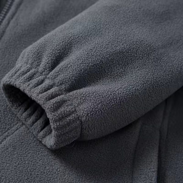 Custom  Embroidered Logo Fleece Jacket - Image 5