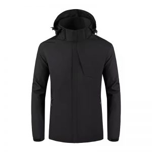 Custom Logo Men's Winter Antistatic  Polyester Micro Polar Fleece Jacket