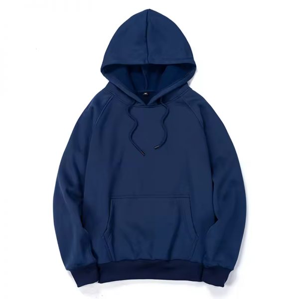 Plus Size Basic Fleece-Lined Hoodie - Image 2